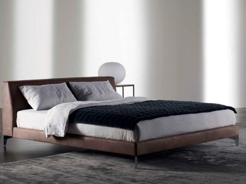 Meridiani Двуспальная кровать с мягким изголовьем Louis up sun-id-1381265 - Вид №1