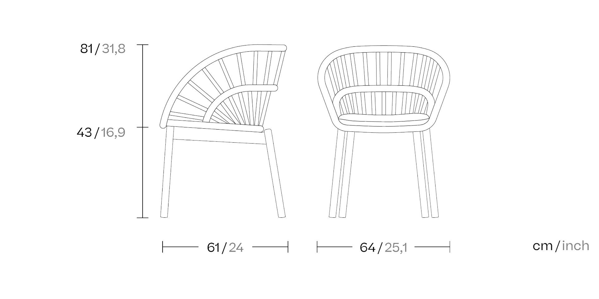 Садовый стул Kettal ARCH-00153277 - Вид №11