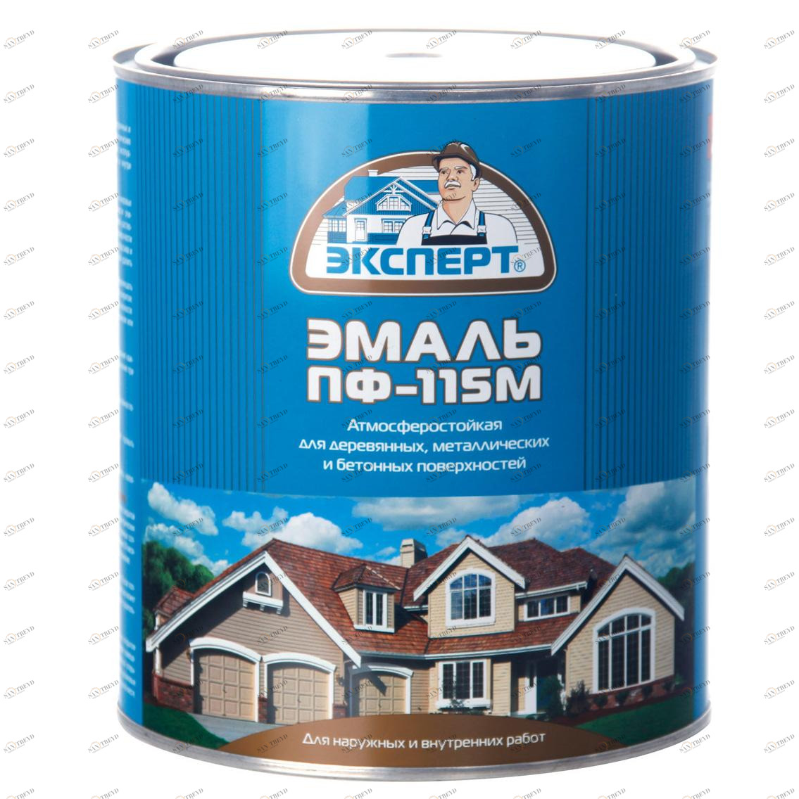 Эмаль ПФ-115М Эксперт серая глянцевая 20кг 5991