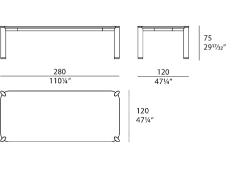 Прямоугольный стол из грецкого ореха Turri Kyma ARCH-00025837 - Вид №2