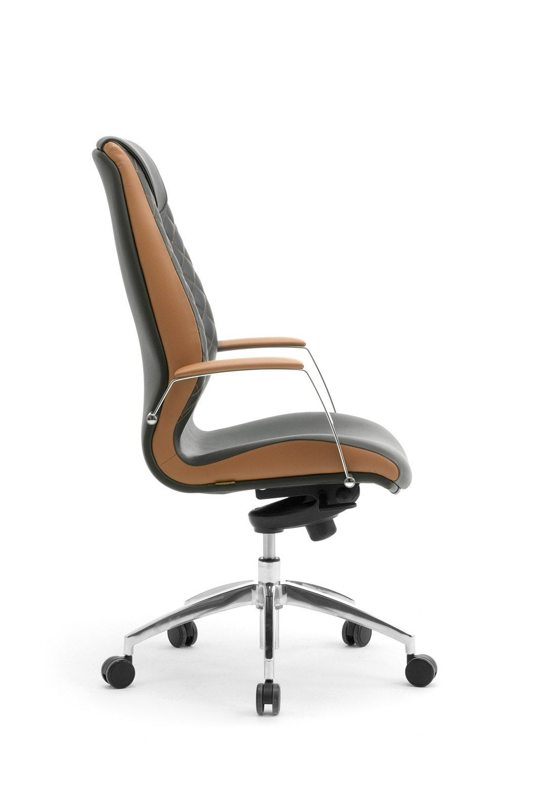 Кожаное вращающееся офисное кресло с подголовником Leyform Wave ARCH-00006785 - Вид №11