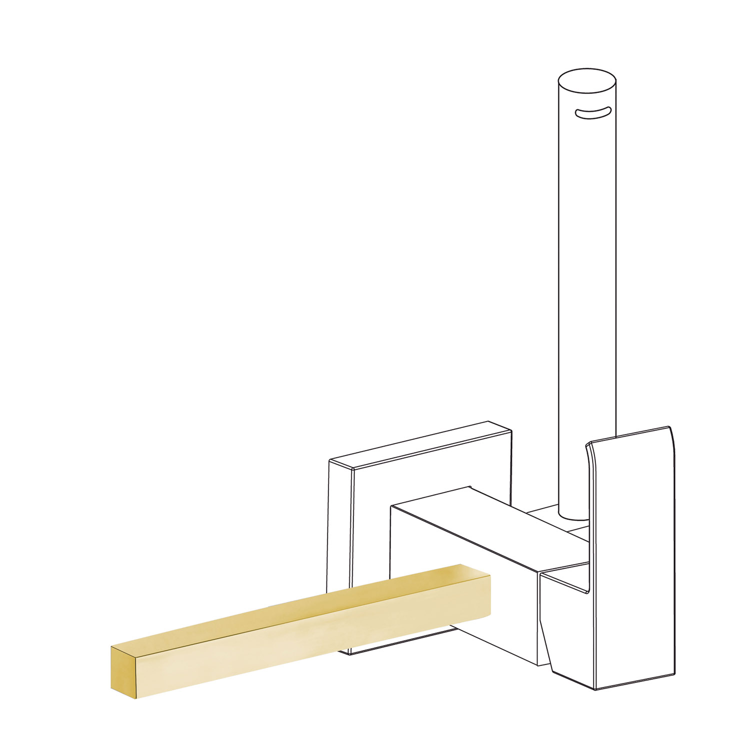 Аксессуар для полотенцесушителя для смесителя унитаза с душем-03412402OM TRES 