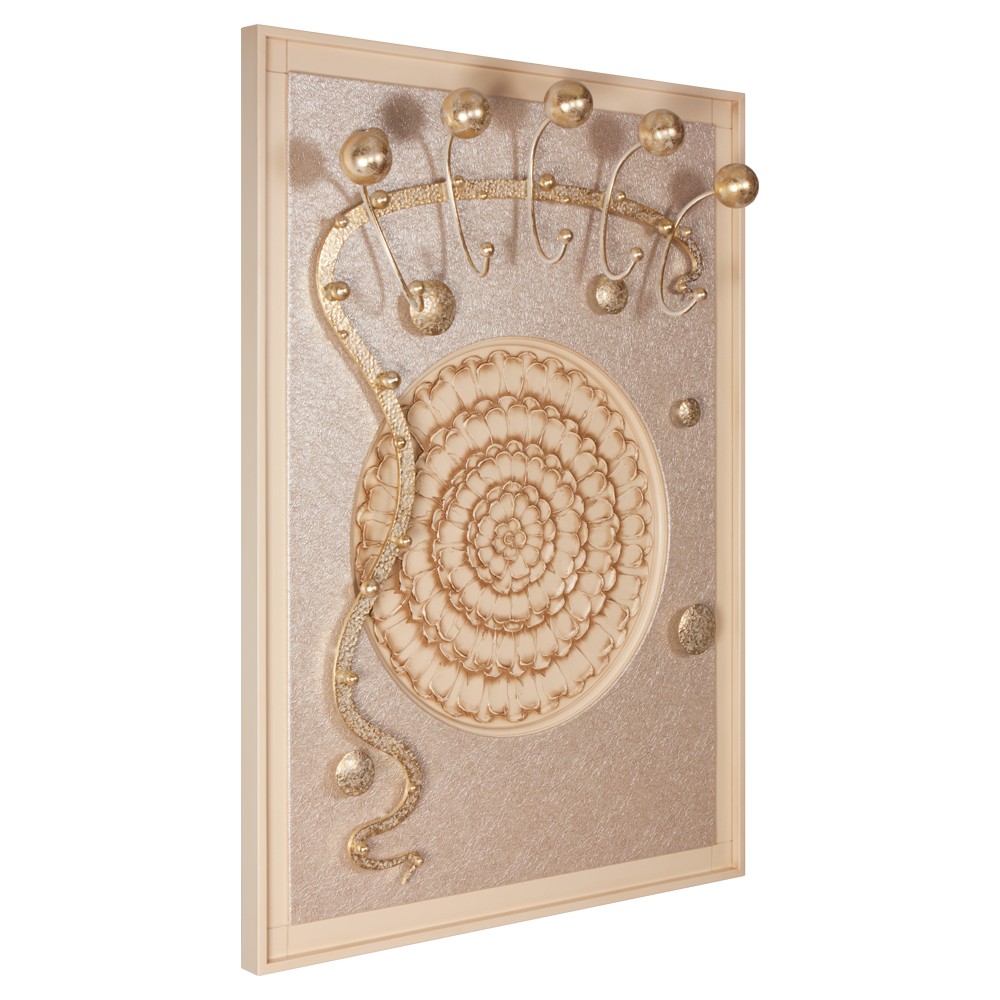 15007 Вешалка настенная Heri 2 Айвори BOGACHO 4627155811112