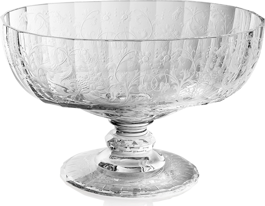 10550191 Moser Чаша овальная для центра стола 42см "Бельведер" "100 лет Мария Терезия" Хрусталь бессвинцовый 