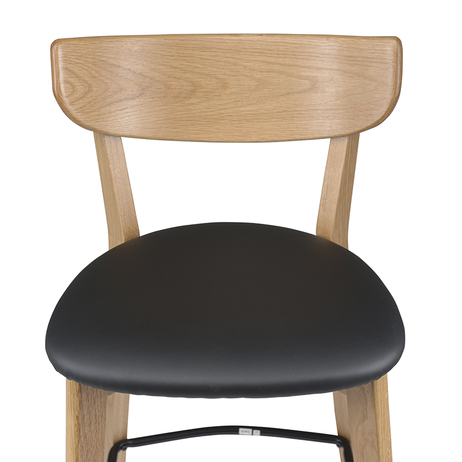 41110200 Стул барный , pero, pu-кожа, черный Unique Furniture  - Вид №11