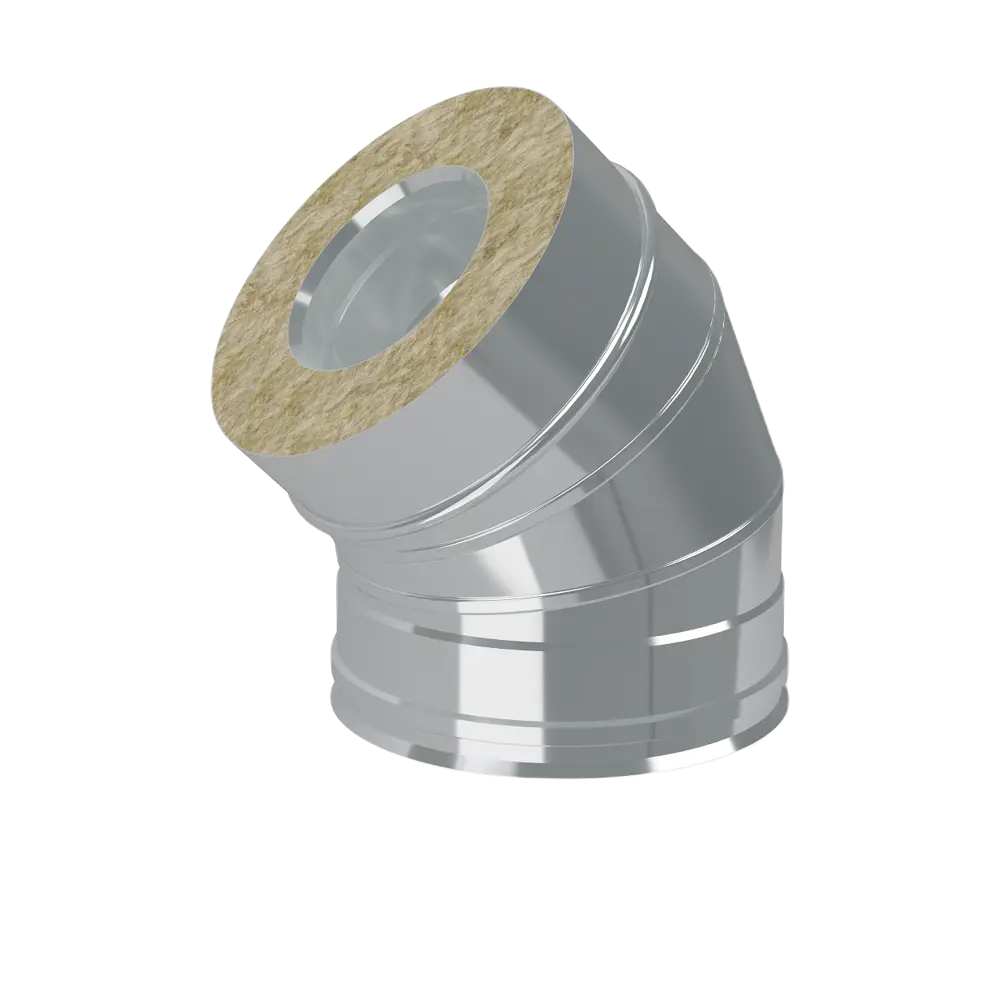 Отвод утеплённый Corax ф200x280 45 градусов КОРАКС STLM-2110412