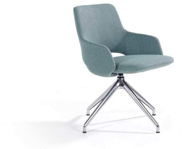 Artifort Вращающийся стул на козелке из ткани с подлокотниками Jima sun-id-1368282 - Вид №1