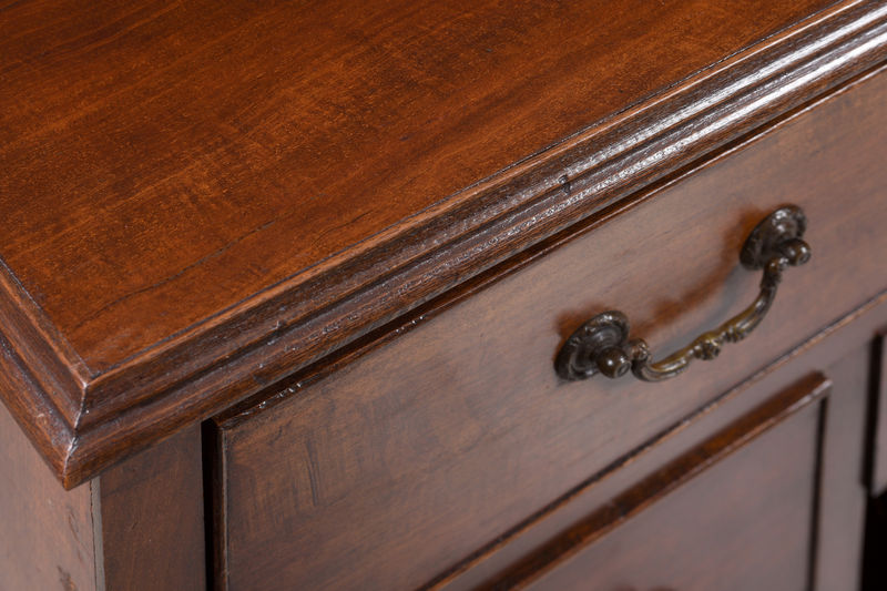 SOR27578 Стол из красного дерева с отверстием для колена ijlbrown  - Вид №4