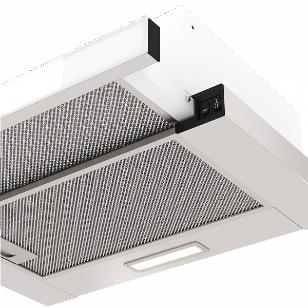 1184241 Вытяжка телескопическая ELIKOR Интегра Glass 50Н-400-В2Д серебристый/белый STDN-0049081 - Вид №5