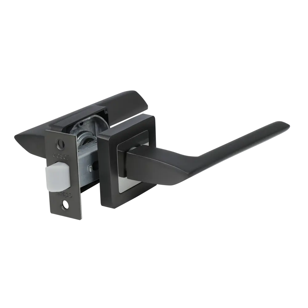 Дверные ручки Edson P14Q1 графит — стильная фиксация для межкомнатных дверей 85166709 STLM-0059299