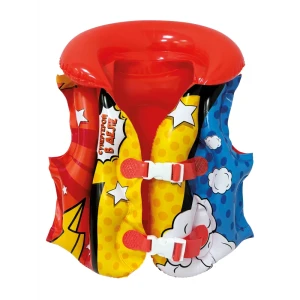 Надувной спасательный жилет Герой ПВХ 40x44 см разноцветный