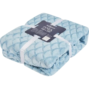 Плед Aglae 180x200 см фланель цвет голубой 86408208 STLM-2175767