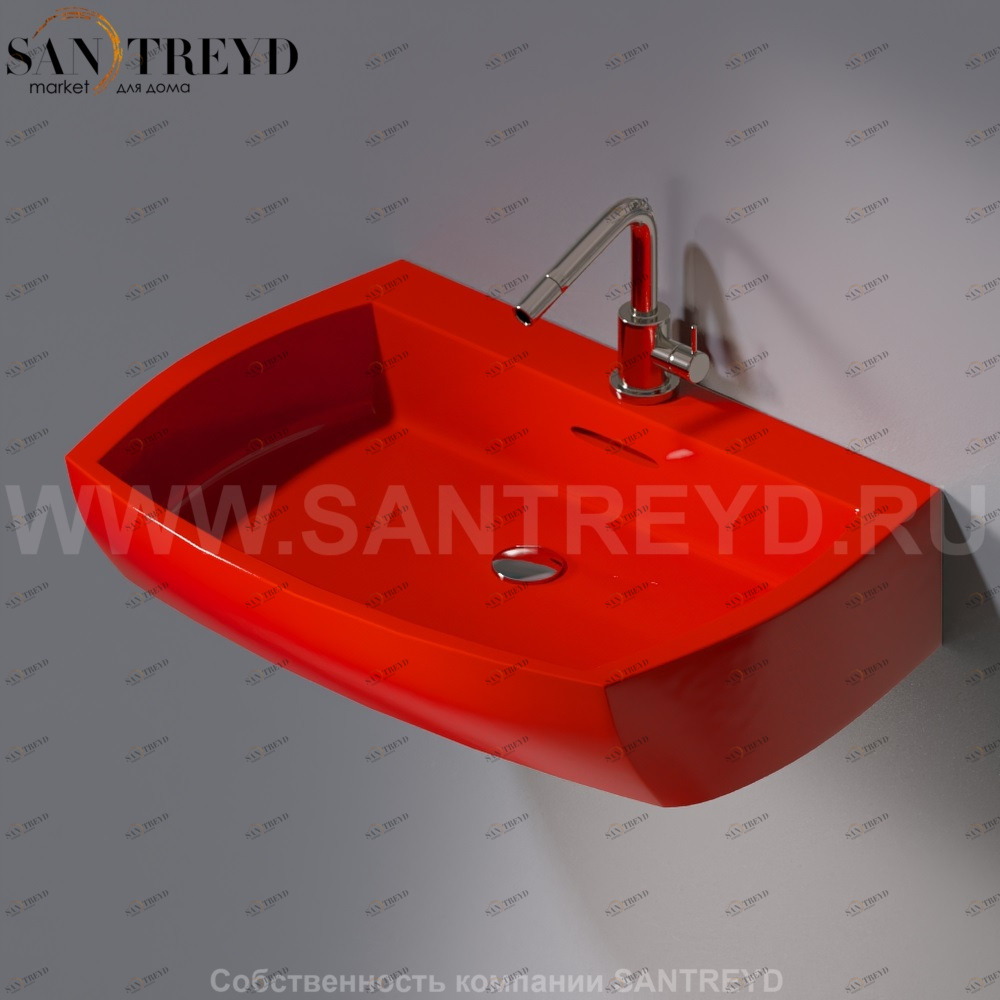 L283.125 Подвесная раковина настенная овальная A. e T. Italia SQUARE AeT ITALIA