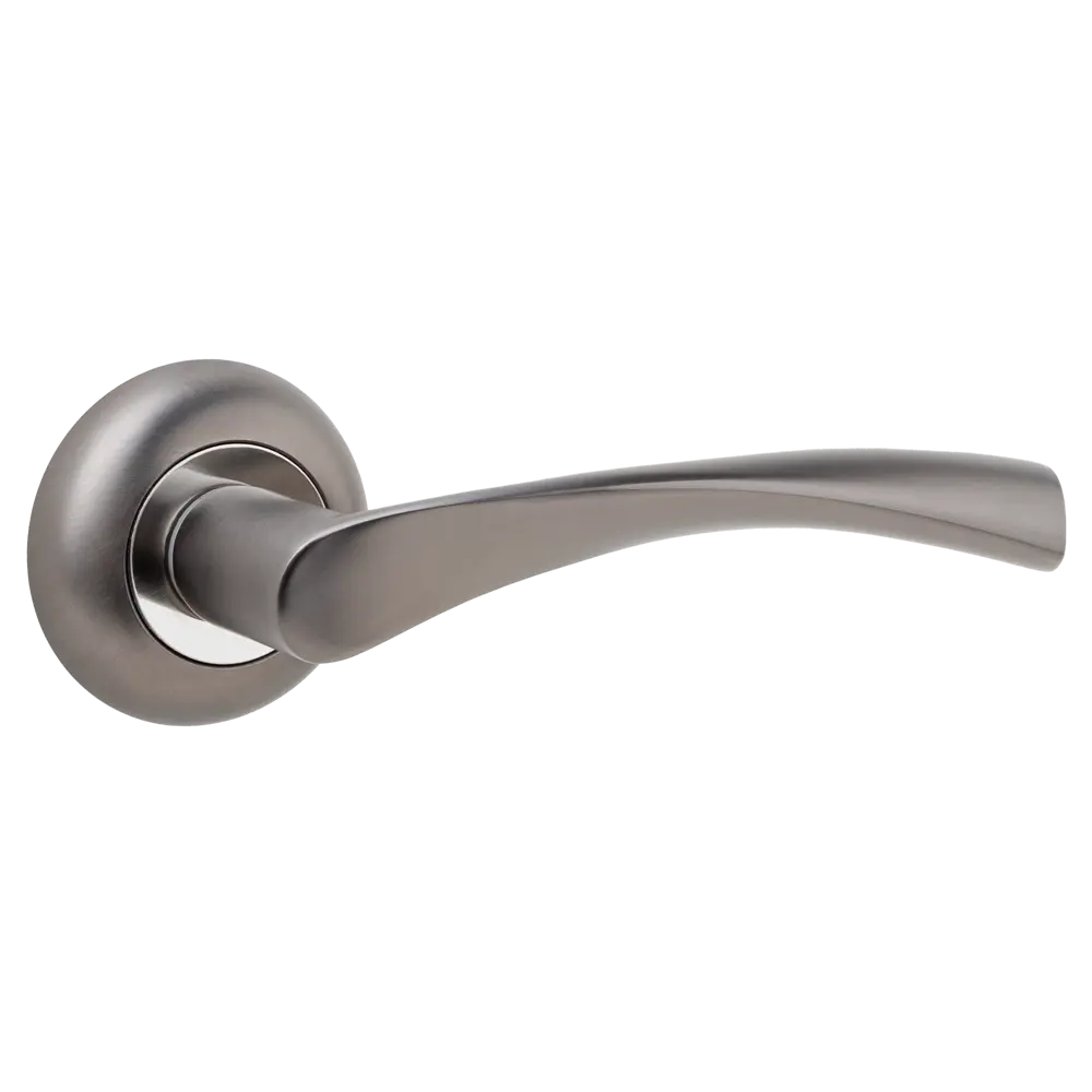 Дверная ручка на розетке Armex H-14023-A без запирания цвет графит STLM-2007552 - Вид №1