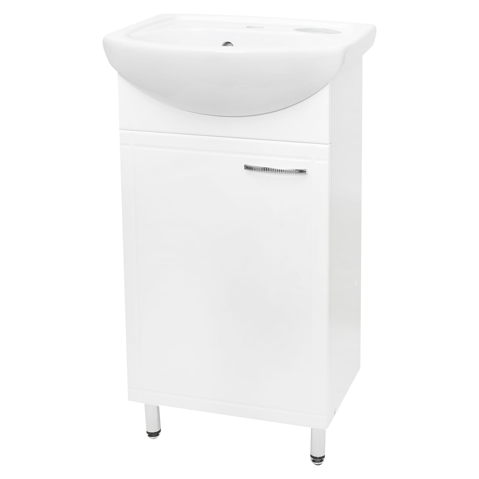 17449445 Тумба под раковину напольная «» 45 см цвет белый Рома Santreyd  - Вид №1