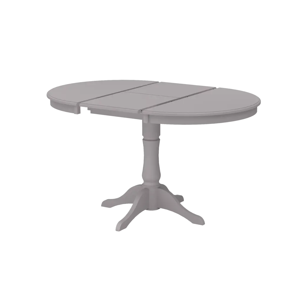 Стол кухонный Delinia Версаль раскладной 90-130x90 см круг дерево цвет графит STLM-2151488 - Вид №1