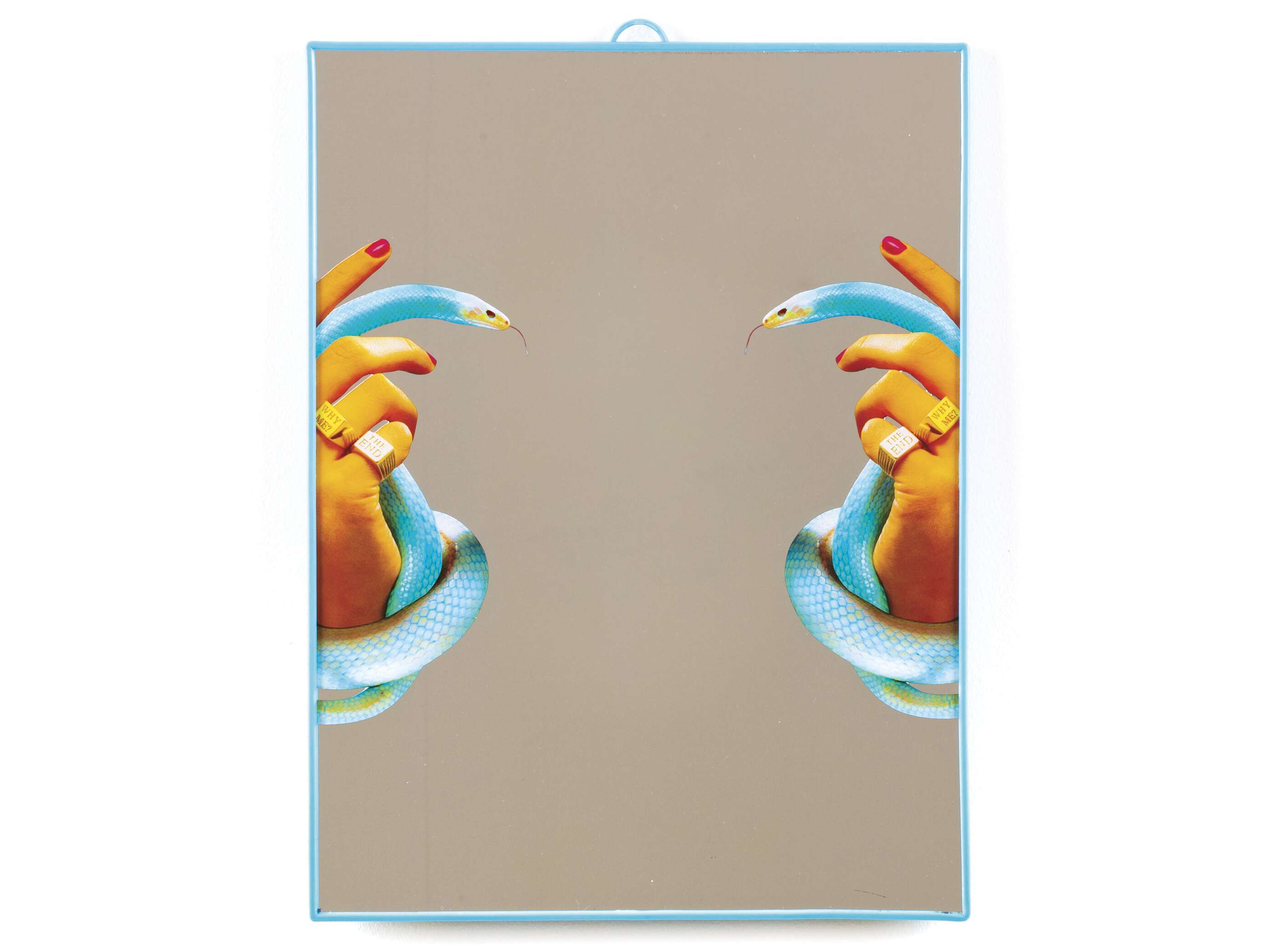 Настенное зеркало с пластиковой рамкой Seletti Seletti wears Toiletpaper ARCH-00096726