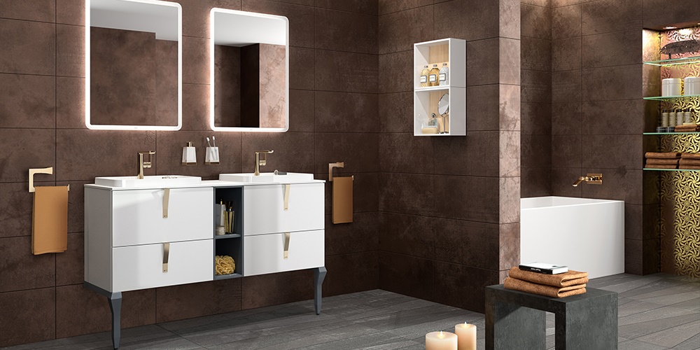 Sonia Стакан для зубных щеток настенный S7-Midcentury Design Золото S7-MID CENTURY DESIGN 138395 - Вид №3