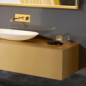 Тумба под раковину Eden 70 цвет золотой