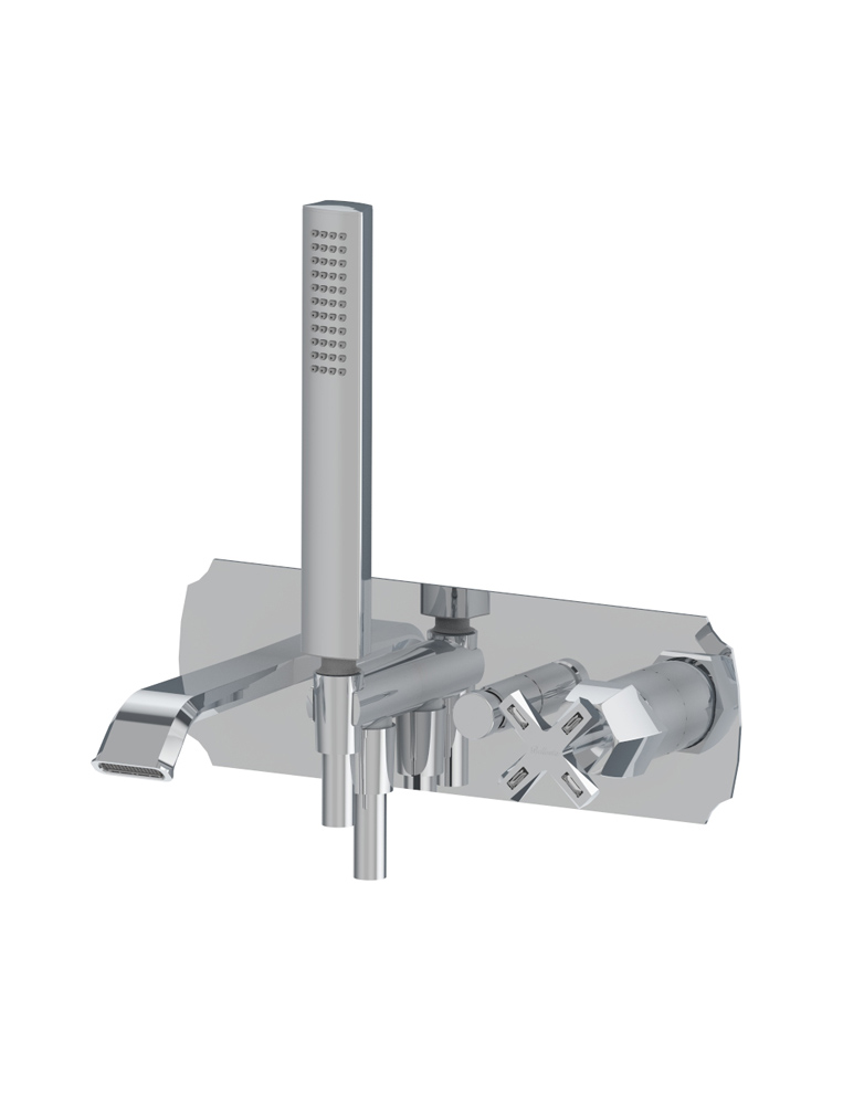 1800/2K/E
+ 724028 Bellosta Rubinetterie ВСТРОЕННЫЙ СМЕСИТЕЛЬ С ДИВЕРТЕРОМ, РУЧНЫМ ДУШЕМ И НОСОМ С SWAROVSKI Stresa