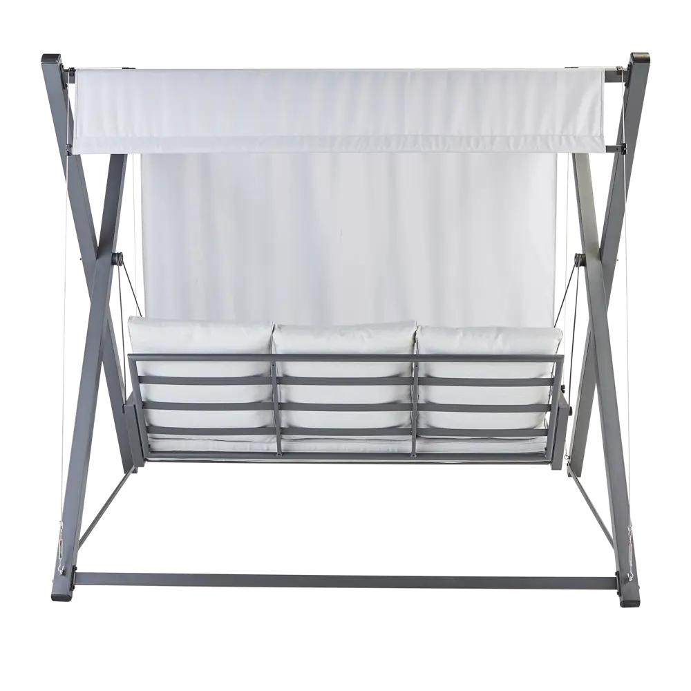 Качели садовые BEGINIA Odyssea сталь светло-серый STLM-2115748 - Вид №5