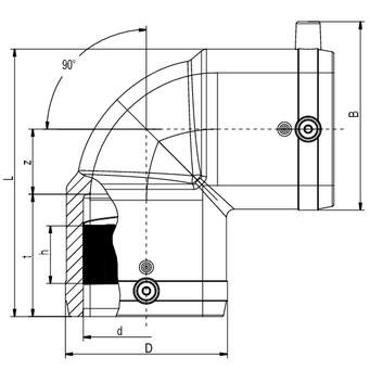 SANIT 72709111450355 90 °  - Вид №1