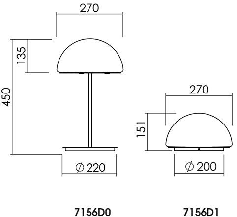 NEXO LUCE Светодиодная настольная лампа Oxen table lamp 7156d0 / 156d1 - Вид №7