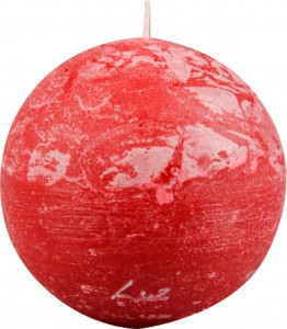 10629088 Luz your senses Свеча-шар Luz your senses 10см (античный красный) Парафин