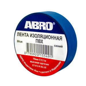 90671900 Изолента 19 мм х 9.1 м синяя STLM-0332201 ABRO