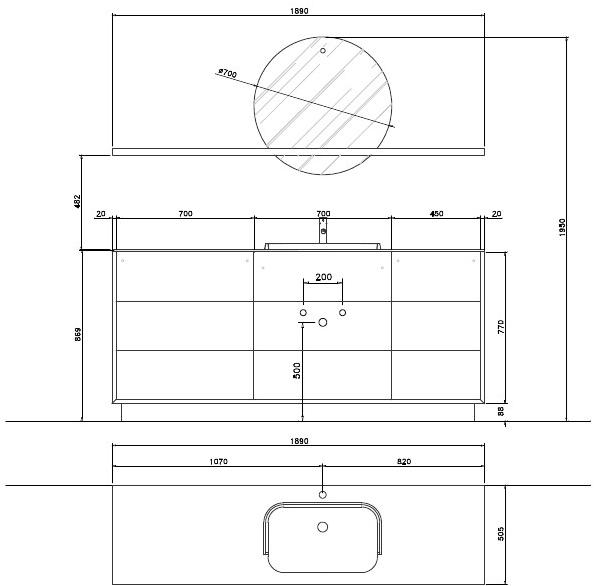 NOVELLO Отдельная лакированная тумба под умывальник с зеркалом Libera 3d sun-id-1393652 - Вид №1