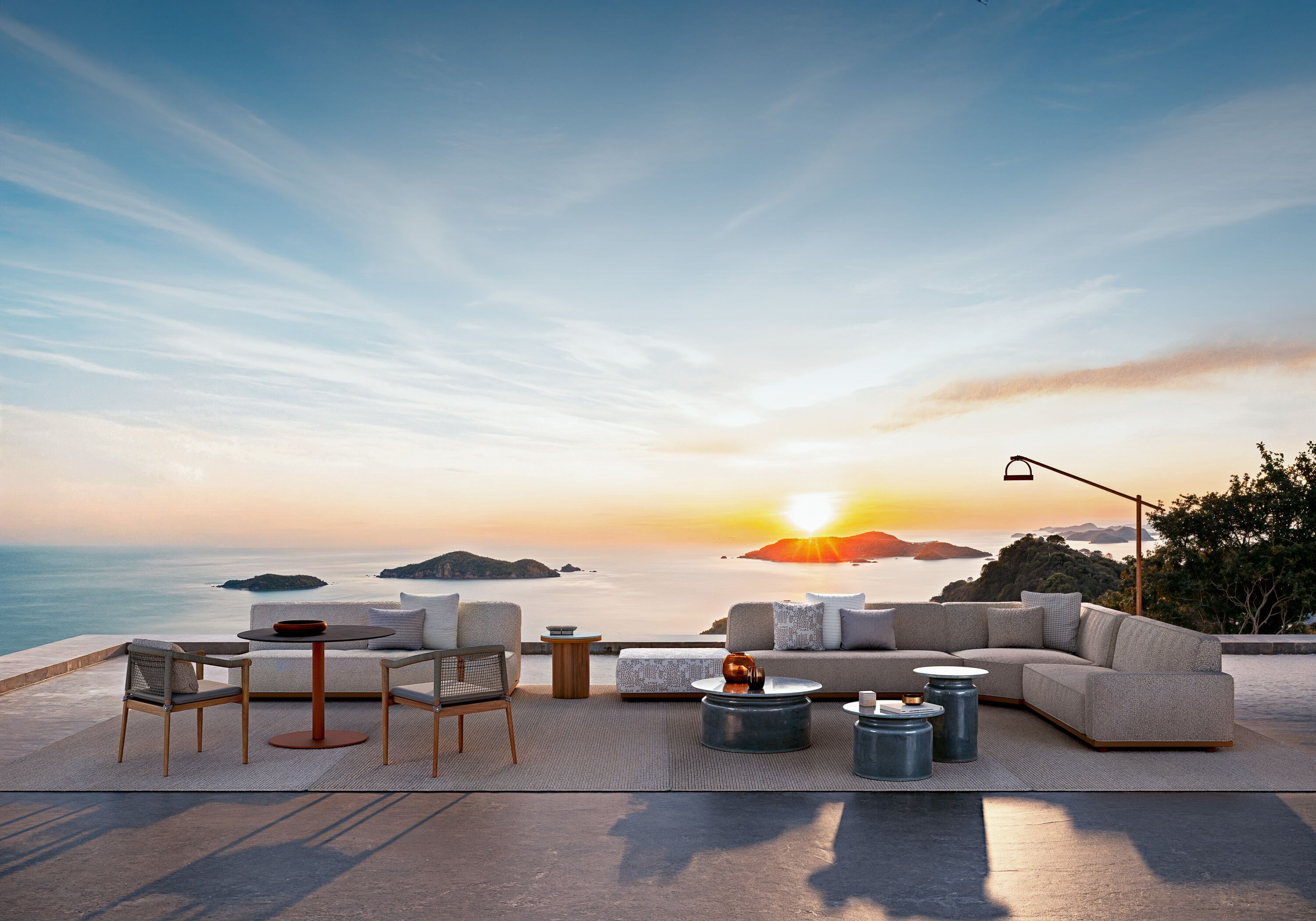 3-местный тканевый модульный садовый диван Atmosphera Лагуна .25 ARCH-00142890 - Вид №1