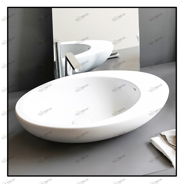 LGLA60 Накладная раковина на столешницу  овальная Ceramica Cielo 