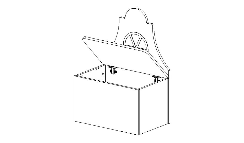 Детская лавочка-домик "Амстердам-4" МАНДАРИН АМСТЕРДАМ 179514 Зеленый Santreyd  - Вид №3