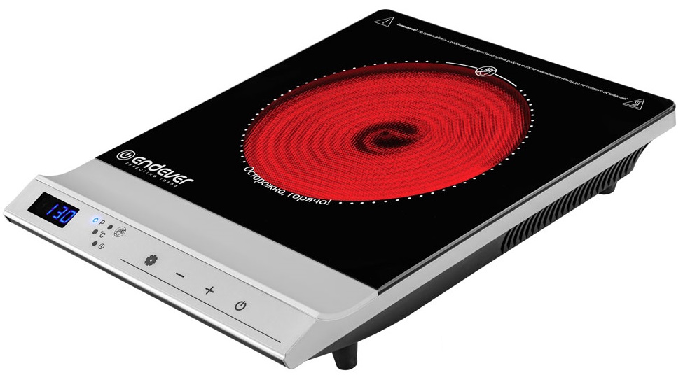 9229140 Плита компактная электрическая Endever Skyline DP-71 черный STDN-0044599 - Вид №1