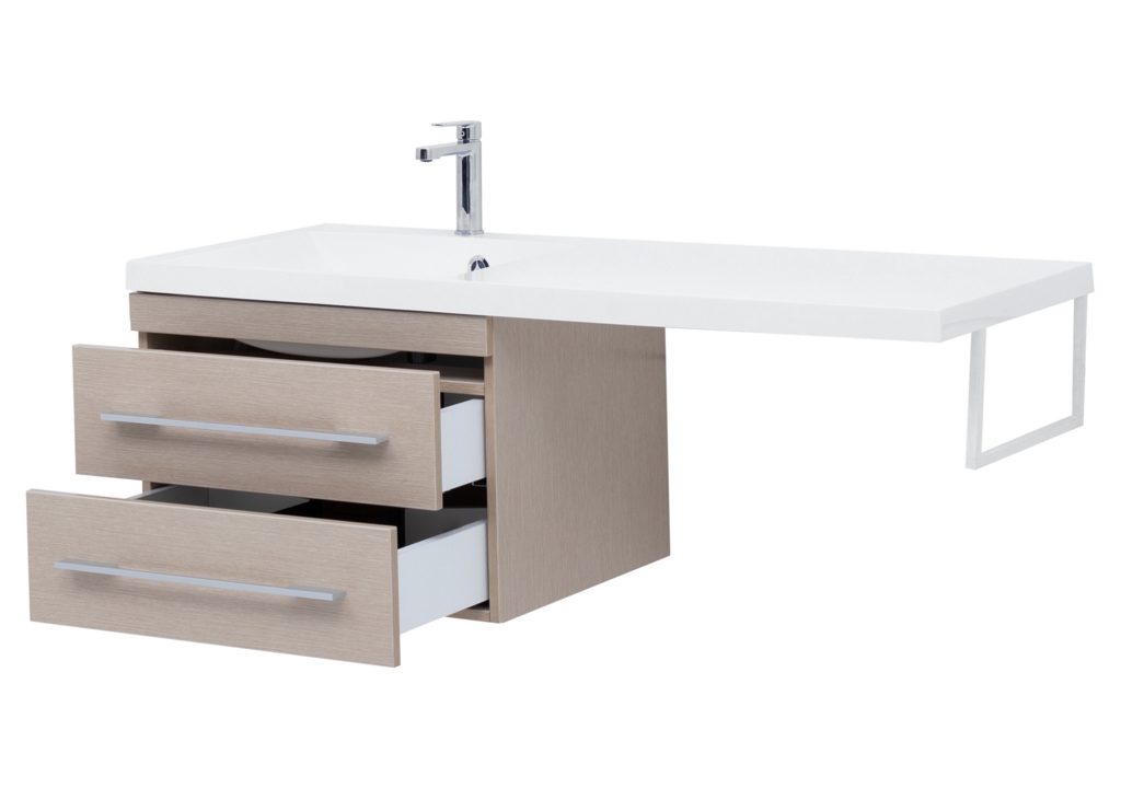 Тумба с раковиной Aquanet Нота 120 L светлый дуб 0017148500239565 - Вид №5