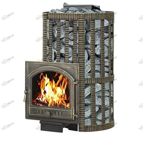 Печь для бани Везувий Ураган Ковка 22 (205) с закрытой каменкой 3726
