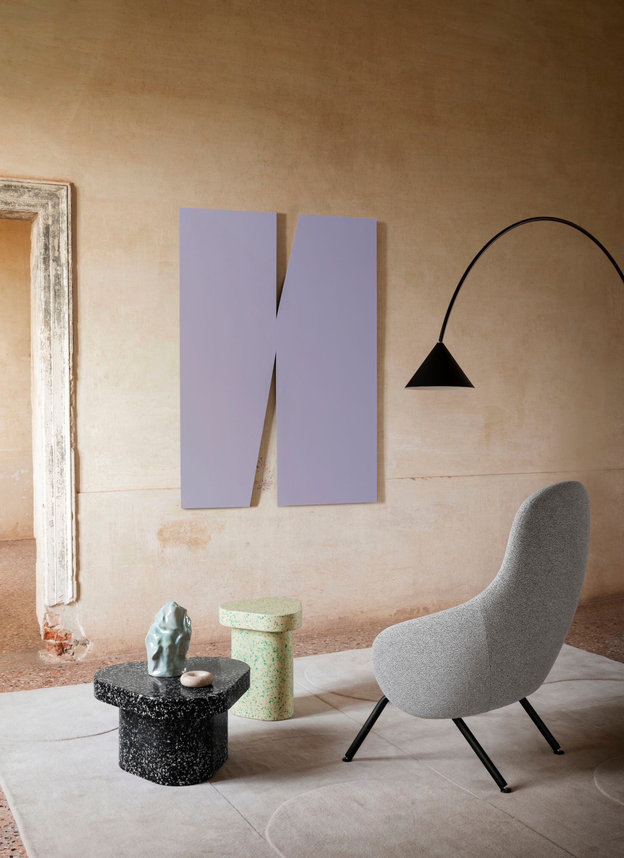 Рециркулированный пластиковый треугольный журнальный столик Miniforms SUPERPOP ARCH-00034148 - Вид №11