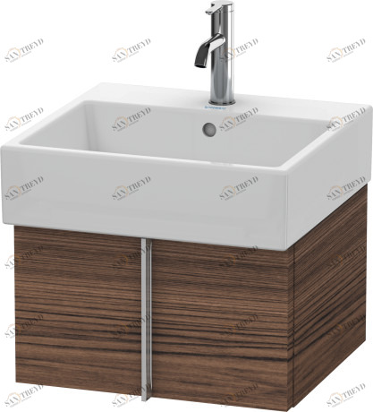 VA612402121 Тумбочка подвесная Vero Air #VA6124 484 x 431 мм Орех темный декор Duravit