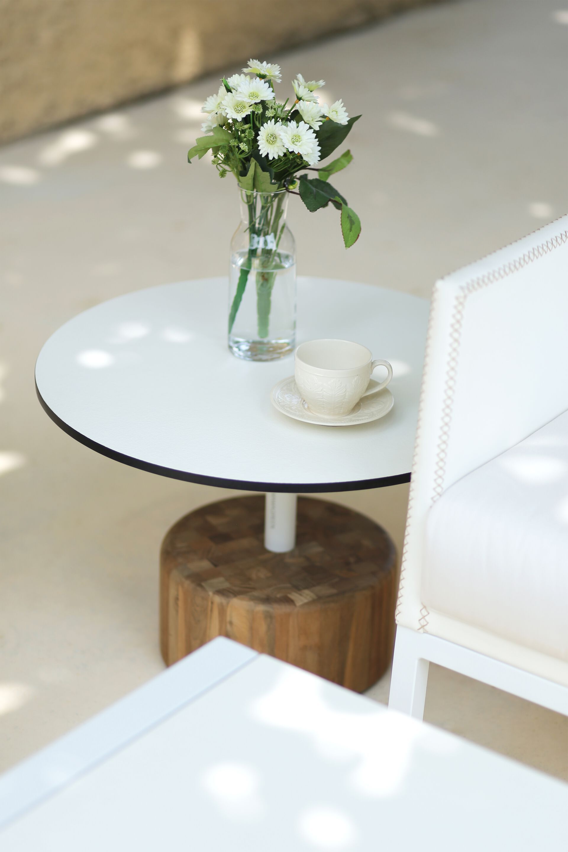 Круглый стол с алюминиевым верхом и каменным основанием MAMAGREEN Glyph ARCH-00104560 - Вид №5