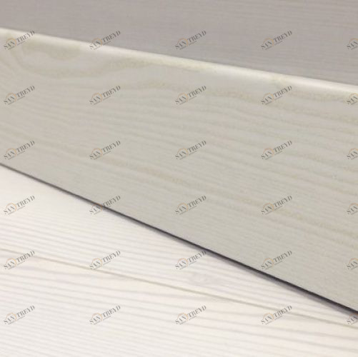 Плинтус Greff Белая 1056 Мдф Берёза 2600х58 мм 1010000177