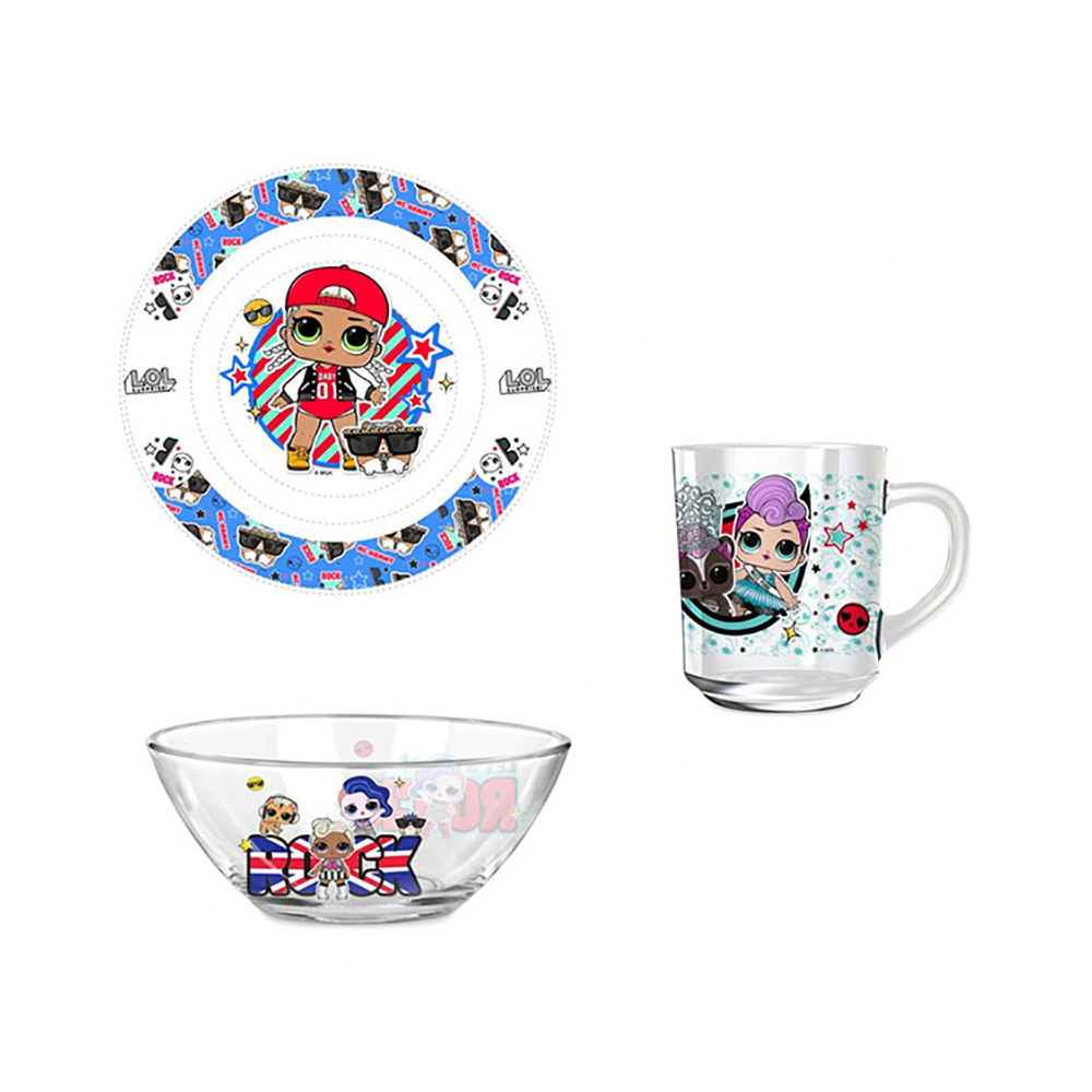 284445 Набор (3 предмета, подарочная упаковка), стекло L.O.L. Surprise! TOGETHER4EVA Santreyd 