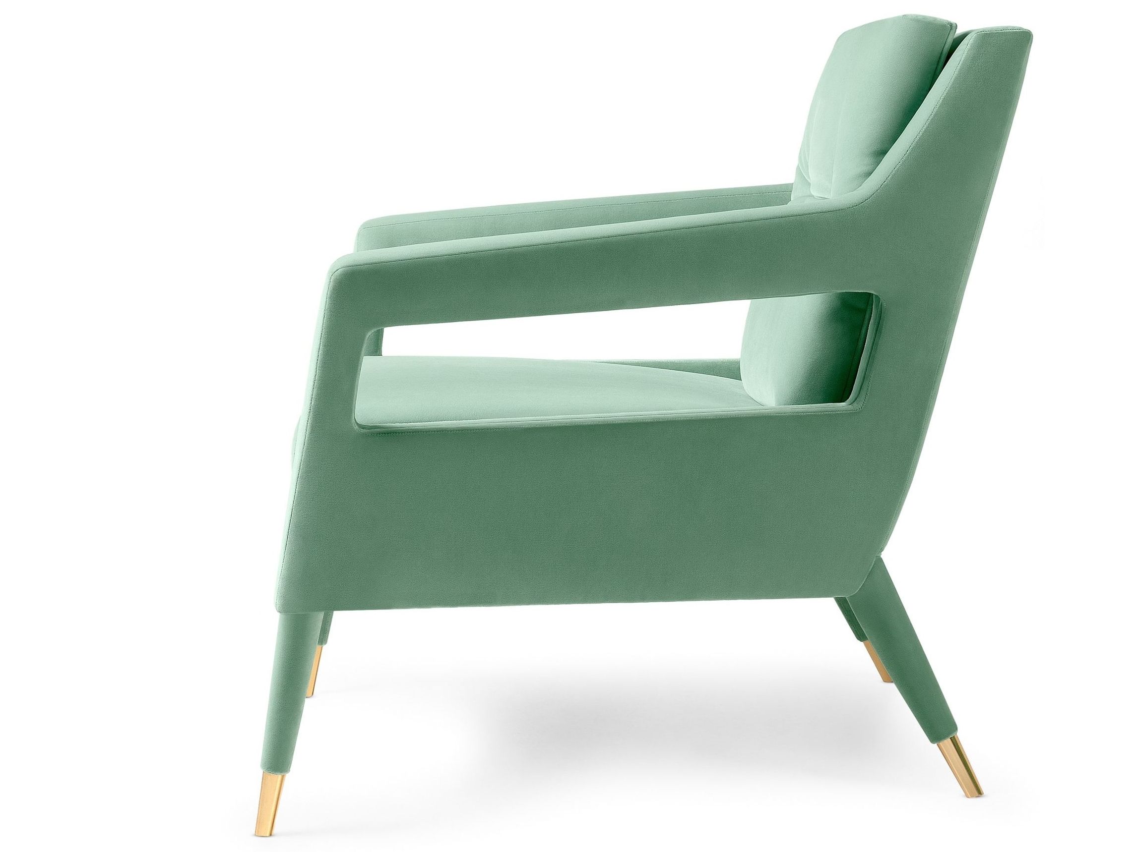 Бархатное кресло с подлокотниками Munna ARCH-00068873 - Вид №2