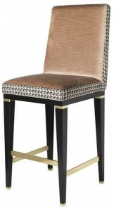 FRATO Высокий бархатный табурет с подставкой для ног  Fup270001aan