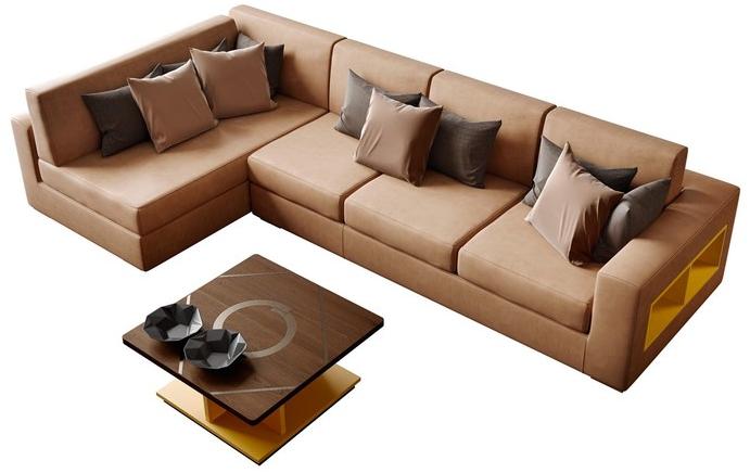 Caroti Модульный мягкий диван с журнальной полкой Concept Art.150 - theca - Вид №5