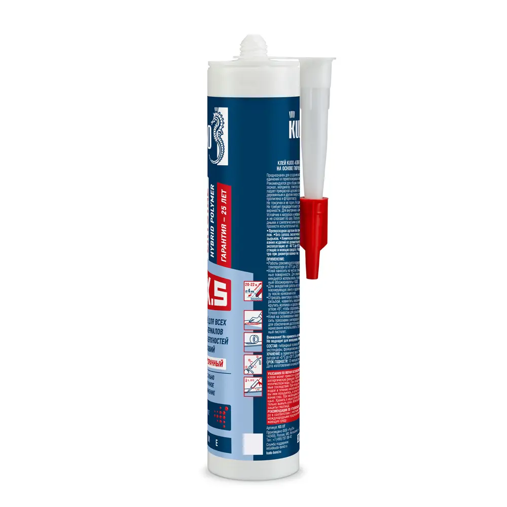 KUDO CR - прозрачный монтажный клей для стеклянной мебели и зеркал 84579970 STLM-0052279 - Вид №1