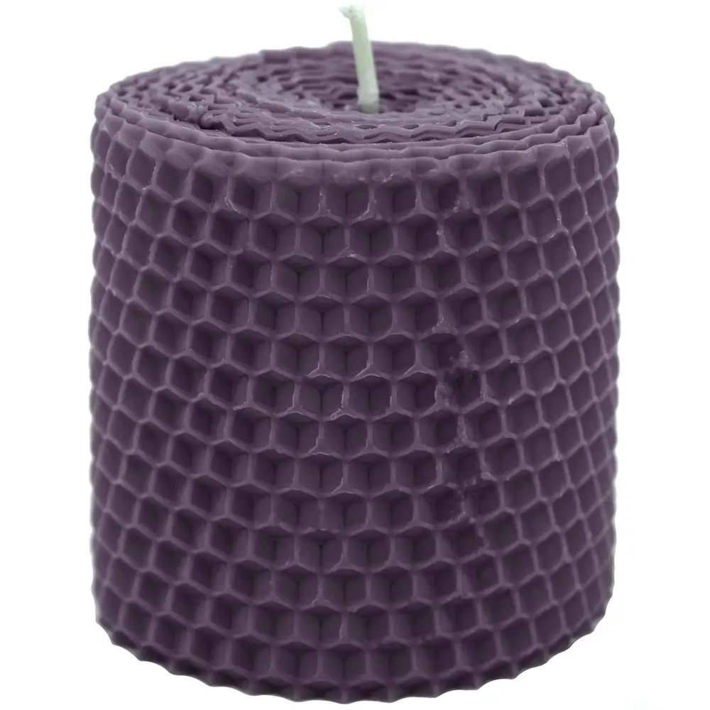Свеча вощинная цилиндр лаванда 6x6.5 см EVIS STLM-2053211