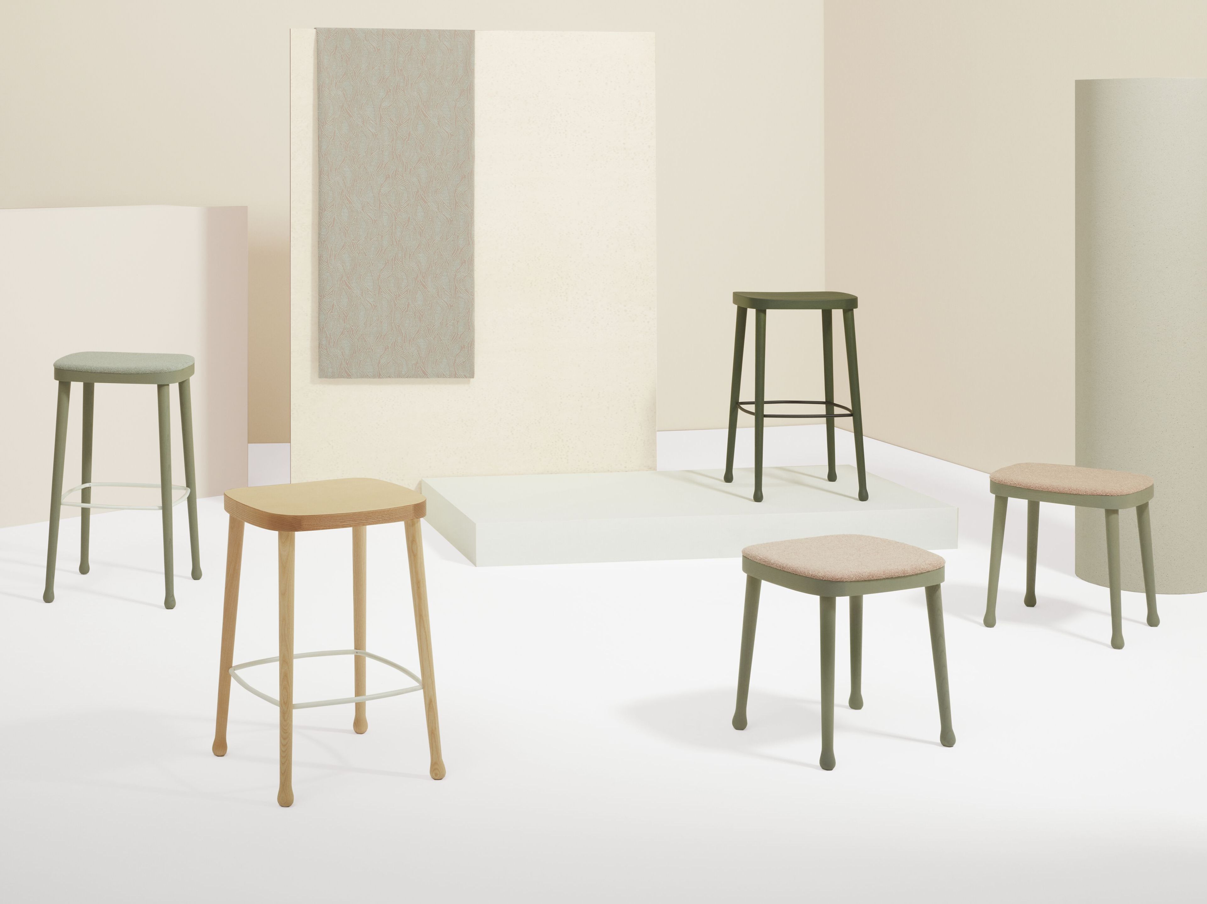 Высокий стул из ясеня Billiani Frisée ARCH-00028605 - Вид №2