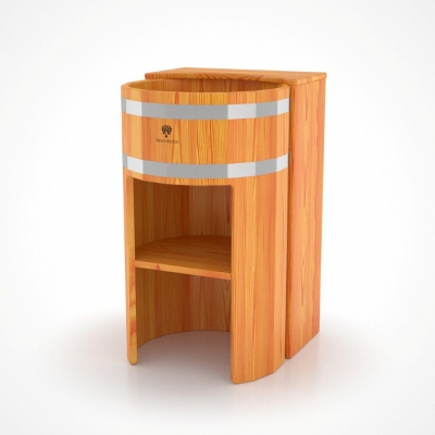 154 Умывальник - стойка прямая (лиственница натуральная) Alyarus 