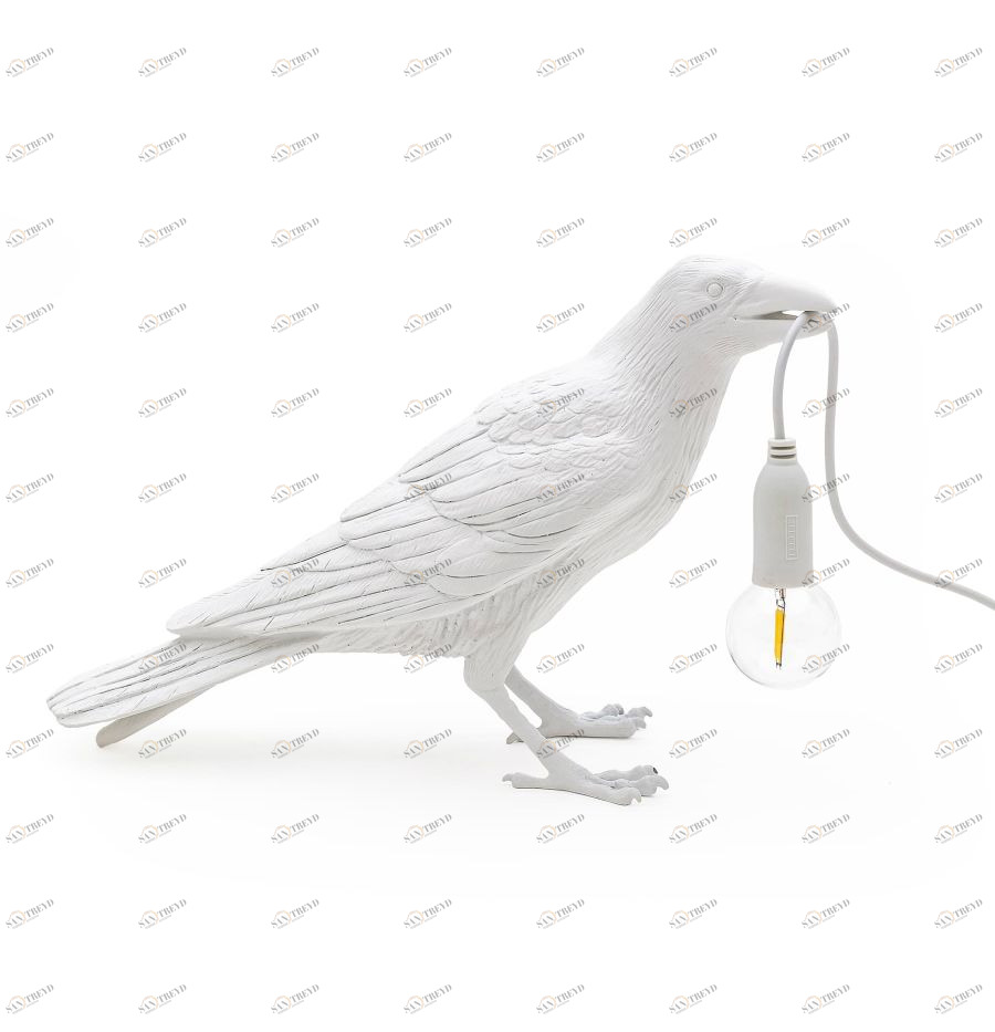 Светильник настольный Bird Lamp Waiting, белый Seletti 14732