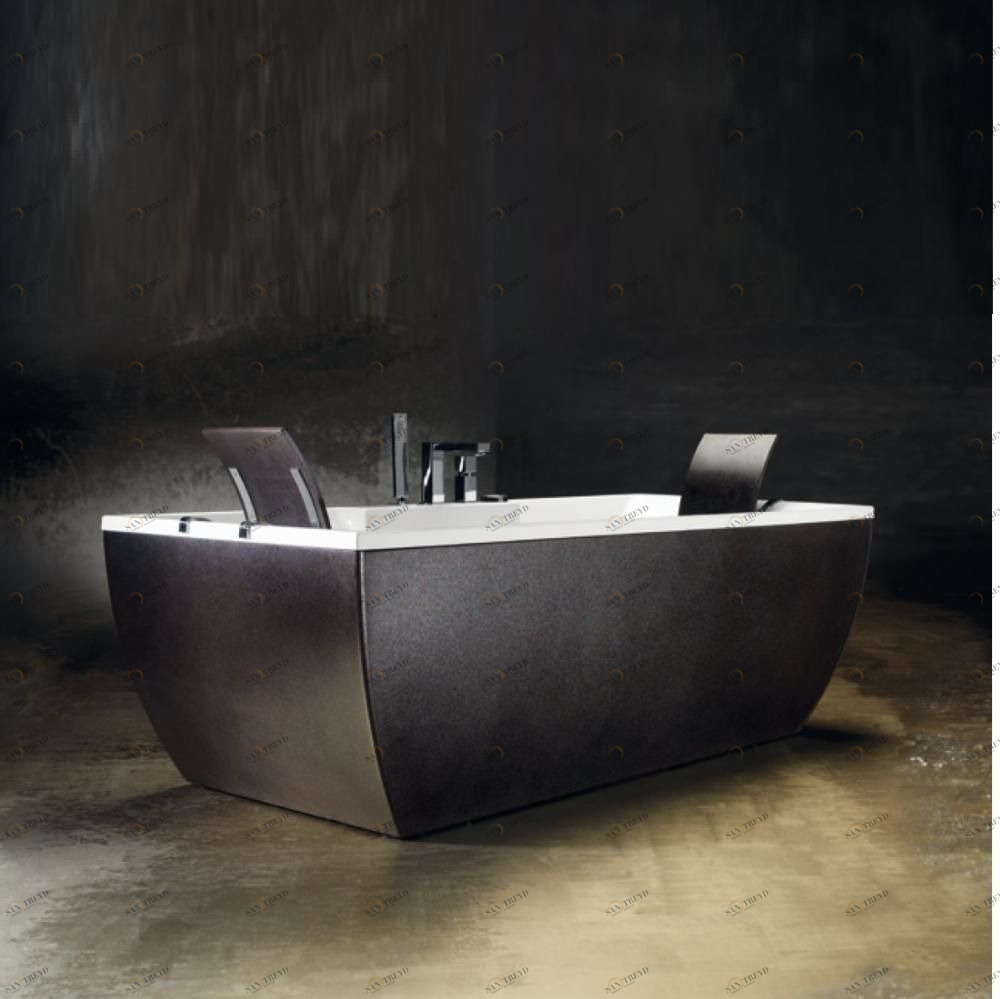 Ванна угловая с гидромассажем Kali Metal Corten 180 см Karolitalia BLUBLEUKALIANGOLOMETALCORTENBLUTWO180